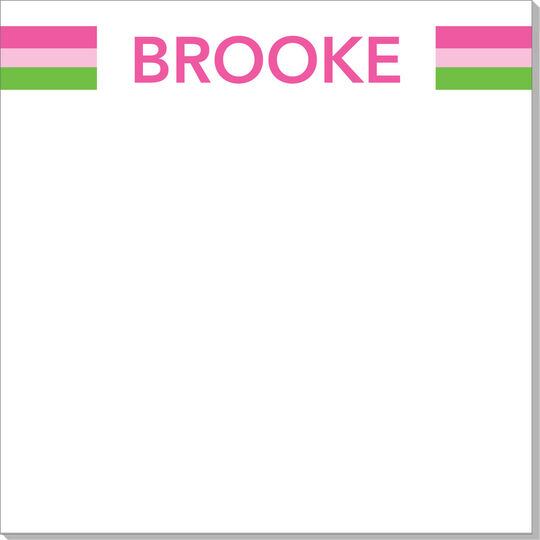 Brooke Stripe Chunky Notepad